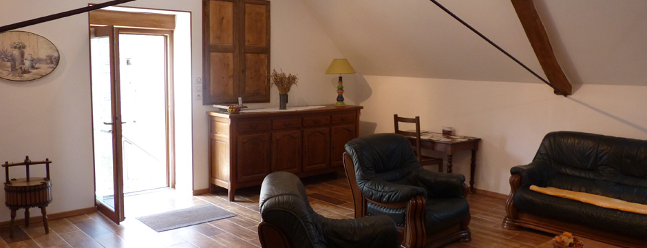 Le salon - Chambre d'hôtes 3 épis à Curgy